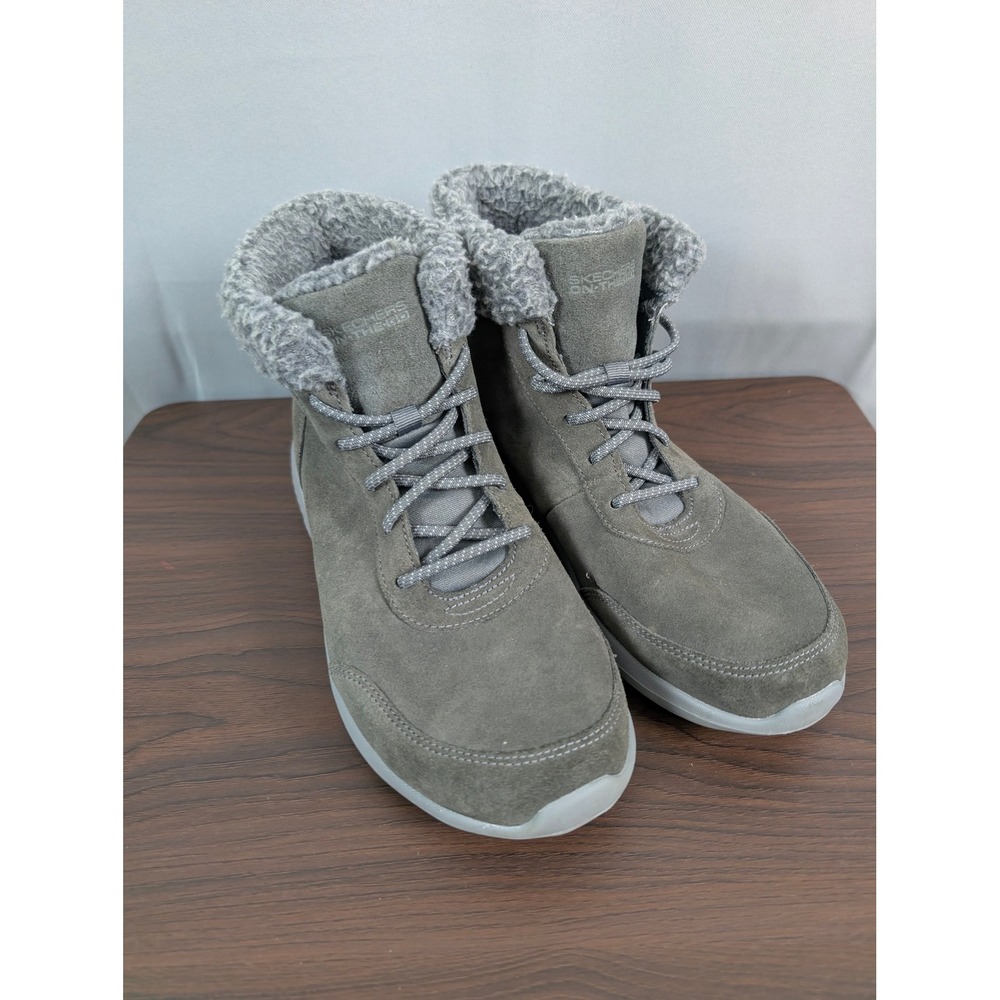 Skechers On-The-Go Joy Bundle Up Women 9.5 Charcoal Grey Excellent